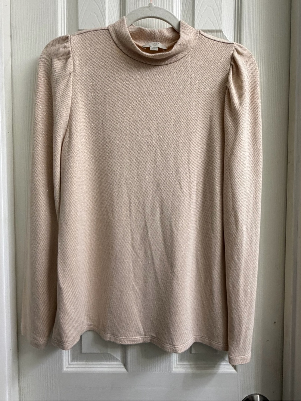 LOFT Soft Blush Mock Neck Sweater